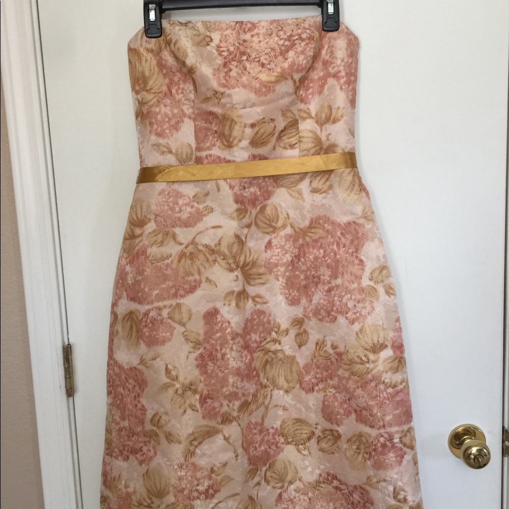 Ann Taylor Strapless Floral Dress